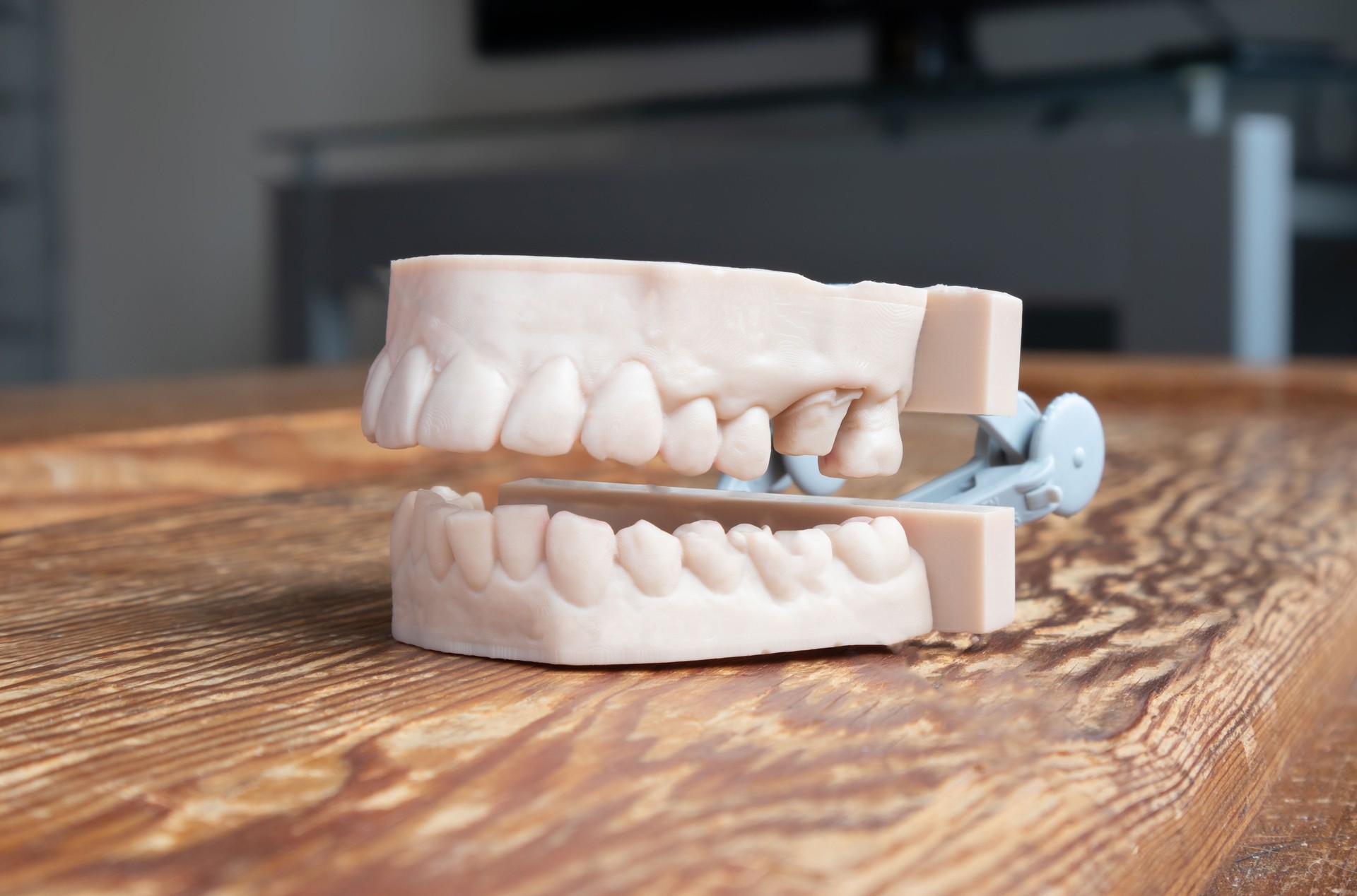 Teeth printed by 3d printer.