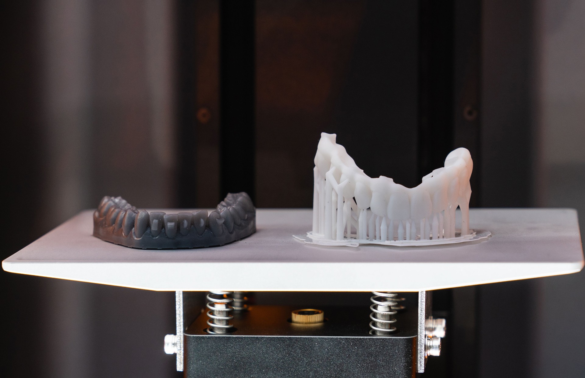 3d printer printed 3d jaw prosthesis.